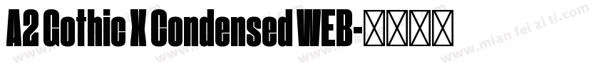 A2 Gothic X Condensed WEB字体转换
